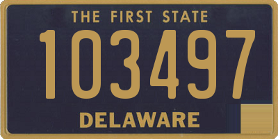 DE license plate 103497