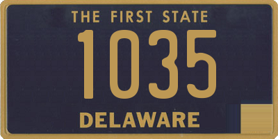 DE license plate 1035