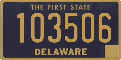 DE license plate 103506