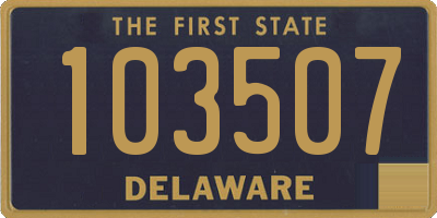 DE license plate 103507