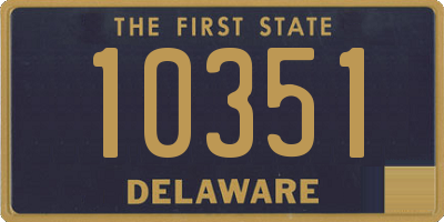 DE license plate 10351