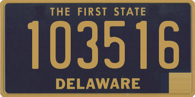 DE license plate 103516