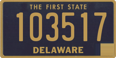 DE license plate 103517