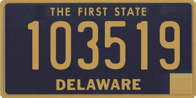DE license plate 103519