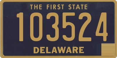DE license plate 103524