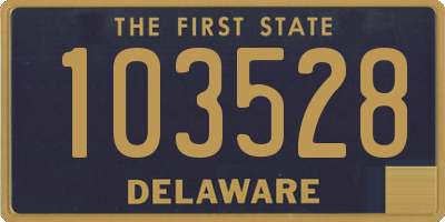 DE license plate 103528