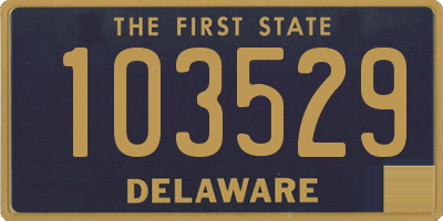 DE license plate 103529