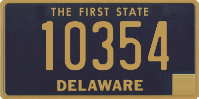 DE license plate 10354