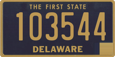 DE license plate 103544