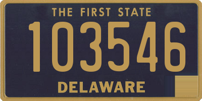 DE license plate 103546