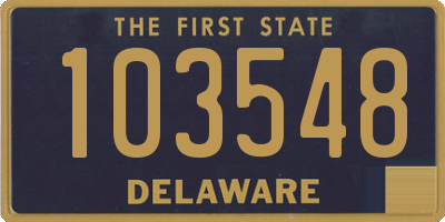 DE license plate 103548