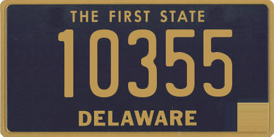 DE license plate 10355