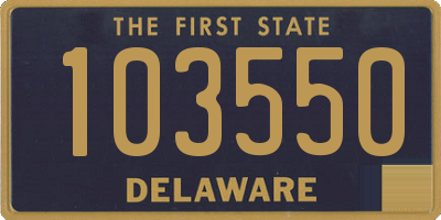 DE license plate 103550