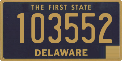DE license plate 103552