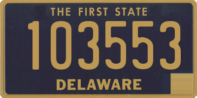DE license plate 103553