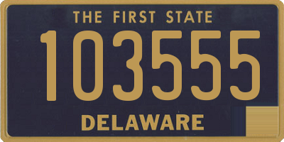 DE license plate 103555