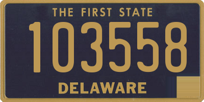 DE license plate 103558
