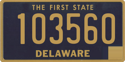 DE license plate 103560