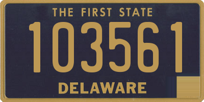 DE license plate 103561