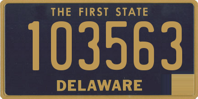 DE license plate 103563
