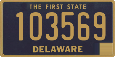 DE license plate 103569