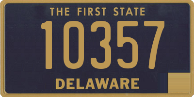 DE license plate 10357