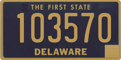 DE license plate 103570