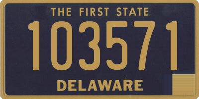 DE license plate 103571