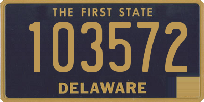 DE license plate 103572