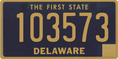 DE license plate 103573