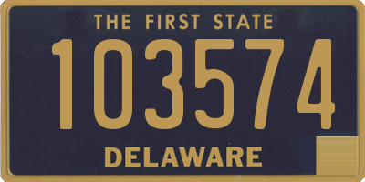 DE license plate 103574