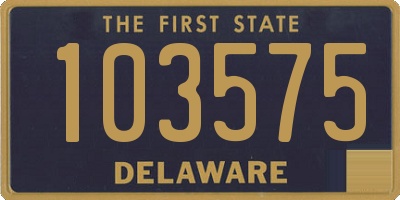 DE license plate 103575