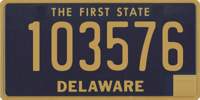 DE license plate 103576