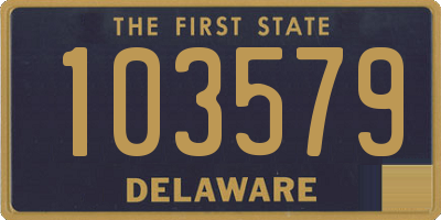 DE license plate 103579