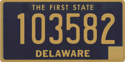 DE license plate 103582