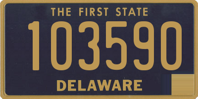 DE license plate 103590