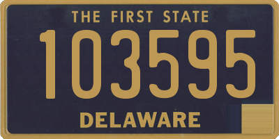 DE license plate 103595