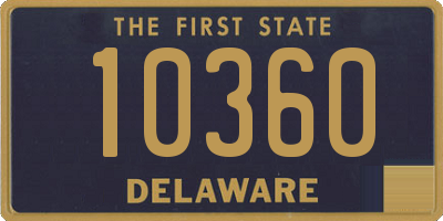 DE license plate 10360