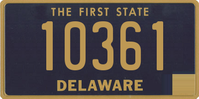 DE license plate 10361