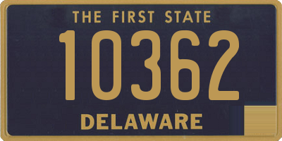 DE license plate 10362