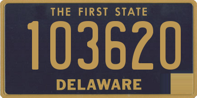 DE license plate 103620