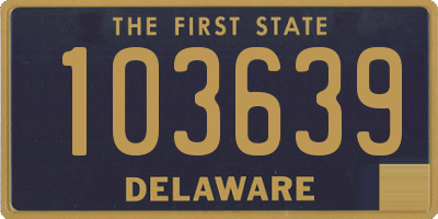 DE license plate 103639