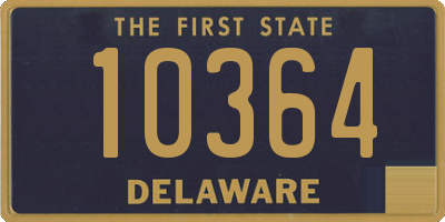 DE license plate 10364