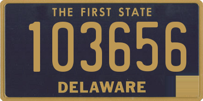 DE license plate 103656