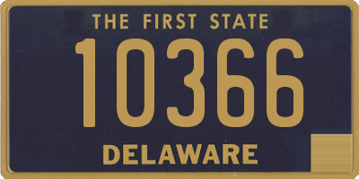 DE license plate 10366