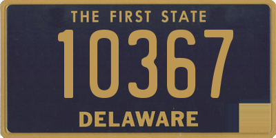 DE license plate 10367