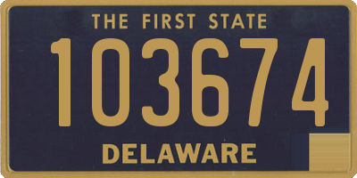 DE license plate 103674