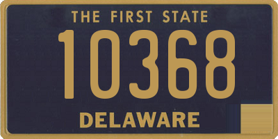 DE license plate 10368