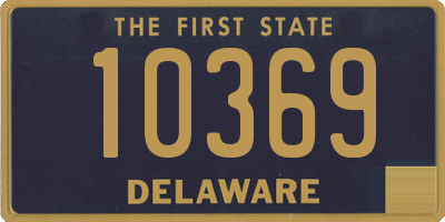 DE license plate 10369