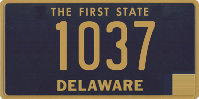 DE license plate 1037